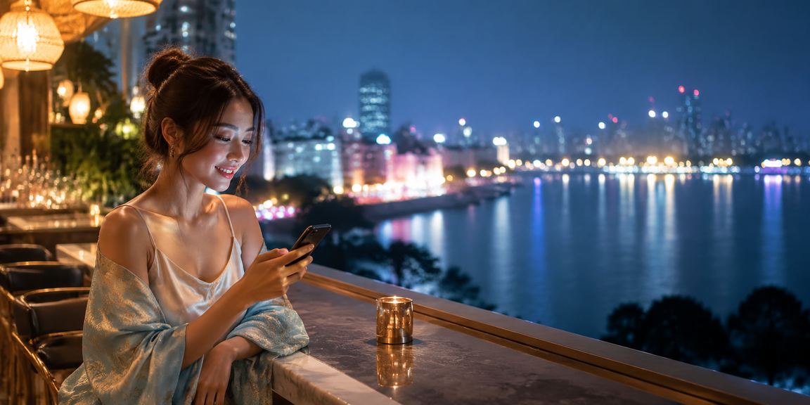 Người dùng Việt xem trang giải trí thể thao trên điện thoại vào buổi tối